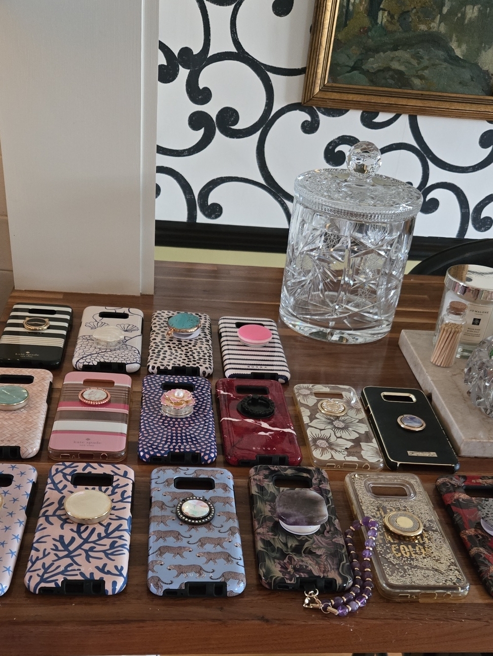 Burga and Kate Spade Multicolor Decorative Phone Cases for Samsung S8 Plus